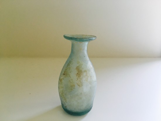 The tear bottle,a Roman antique given to me by Yuko Kuwamura and Hitomi Nagamatsu.